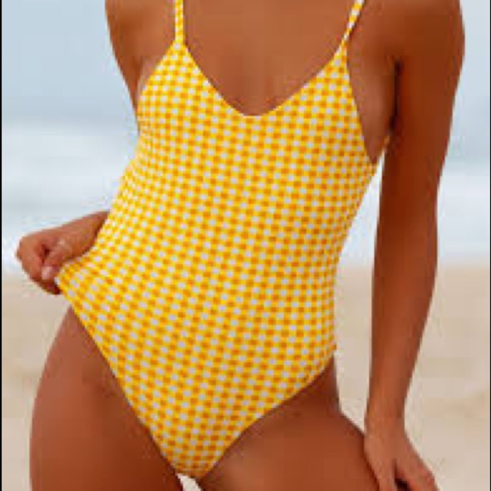 NWT Blackbough Marigold Yellow “Kylie” Swimsuit